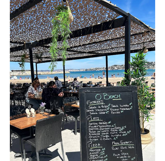 Le restaurant - Ô Beach - restaurant Marseille - restaurant plage marseille - Meilleur restaurant marseille